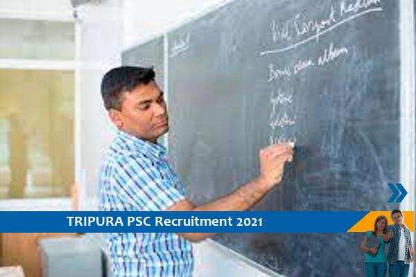 Tripura PSC Recruitment for the post of Assistant Professor