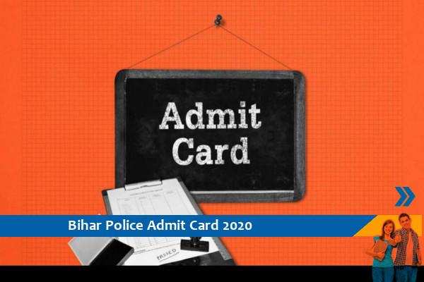Bihar Police Admit Card 2020 – Click here for Enforcement Sub Inspector Admit Card