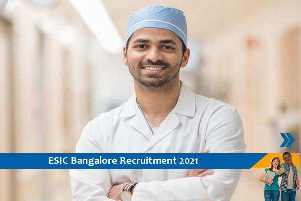 Recruitment to the post of Senior Resident in ESIC Bangalore