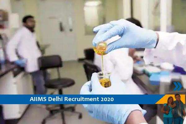 Recruitment to the post of Scientist B in AIIMS Delhi
