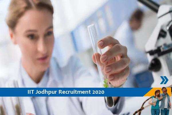 IIT Jodhpur Recruitment for the post of Senior Project Assistant