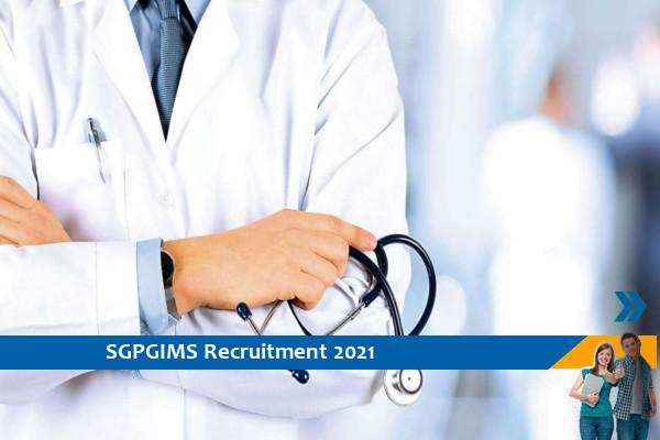 Recruitment to the post of Junior Resident in SGPGIMS Lucknow