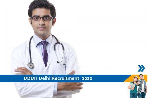 Govt of Delhi Recruitment for the posts of Junior Resident in DDUH