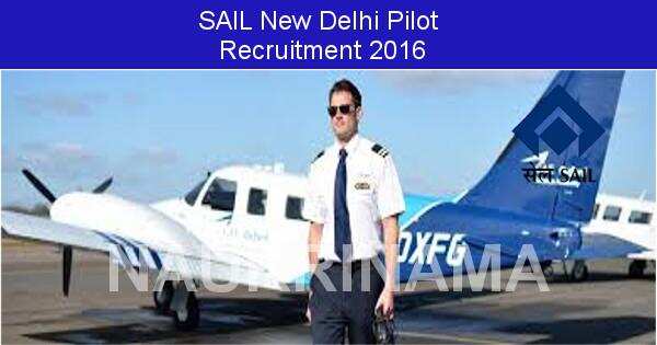 Job Alert: Pilot Vacancy in SAIL-2016
