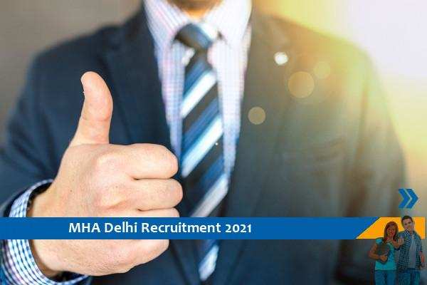 MHA Delhi Recruitment for Technical Assistant Posts