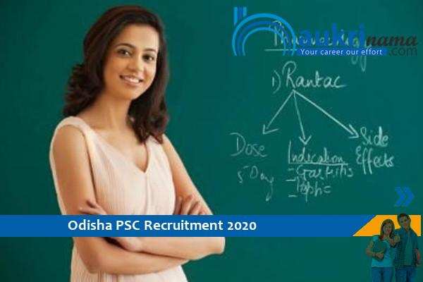Odisha PSC- Lecturer Recruitment 2020