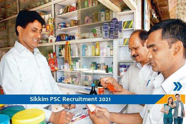 Recruitment in the post of Medical Store Inspector in Sikkim PSC