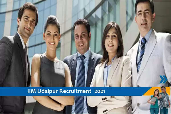 IIM Udaipur Recruitment for Head Posts