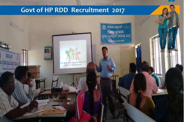 Govt. of HP-RDD Job for Gram and Village Resource Person
