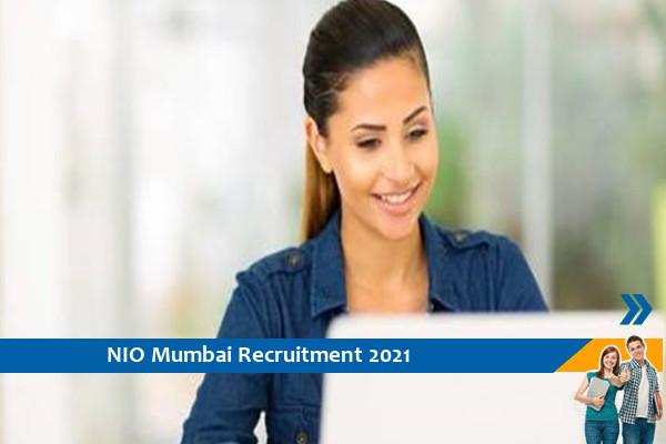 Recruitment of Project Associate at NIO Mumbai