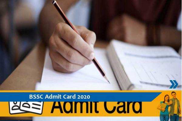 BSSC Admit Card 2020 – Click here for the admit card of Inter Level Mains Exam 2020