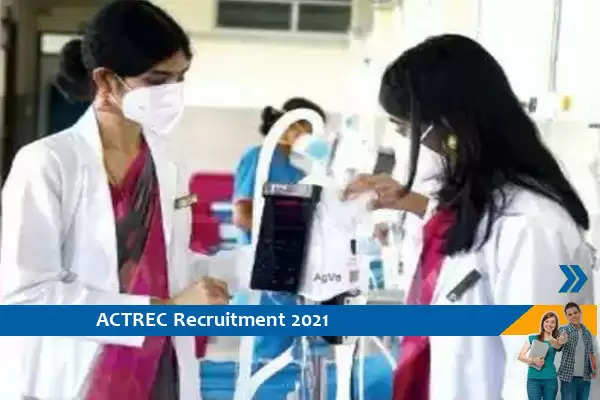 Recruitment for the post of Research Nurse in ACTREC Mumbai