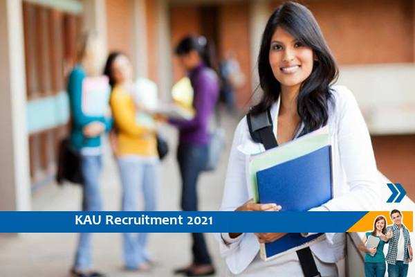 KAU Recruitment for the post of Skilled Assistant