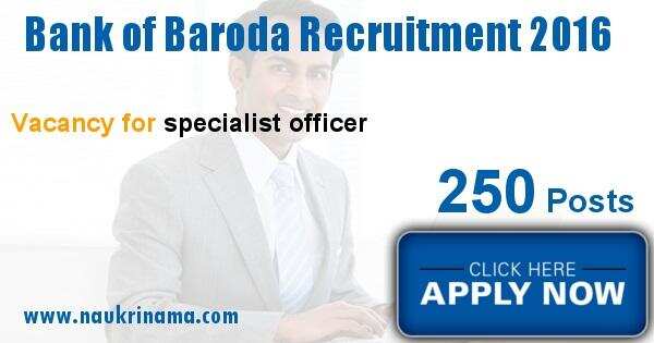 Job Alert: Specialist and Various Vacancies in Bank of Baroda-2016