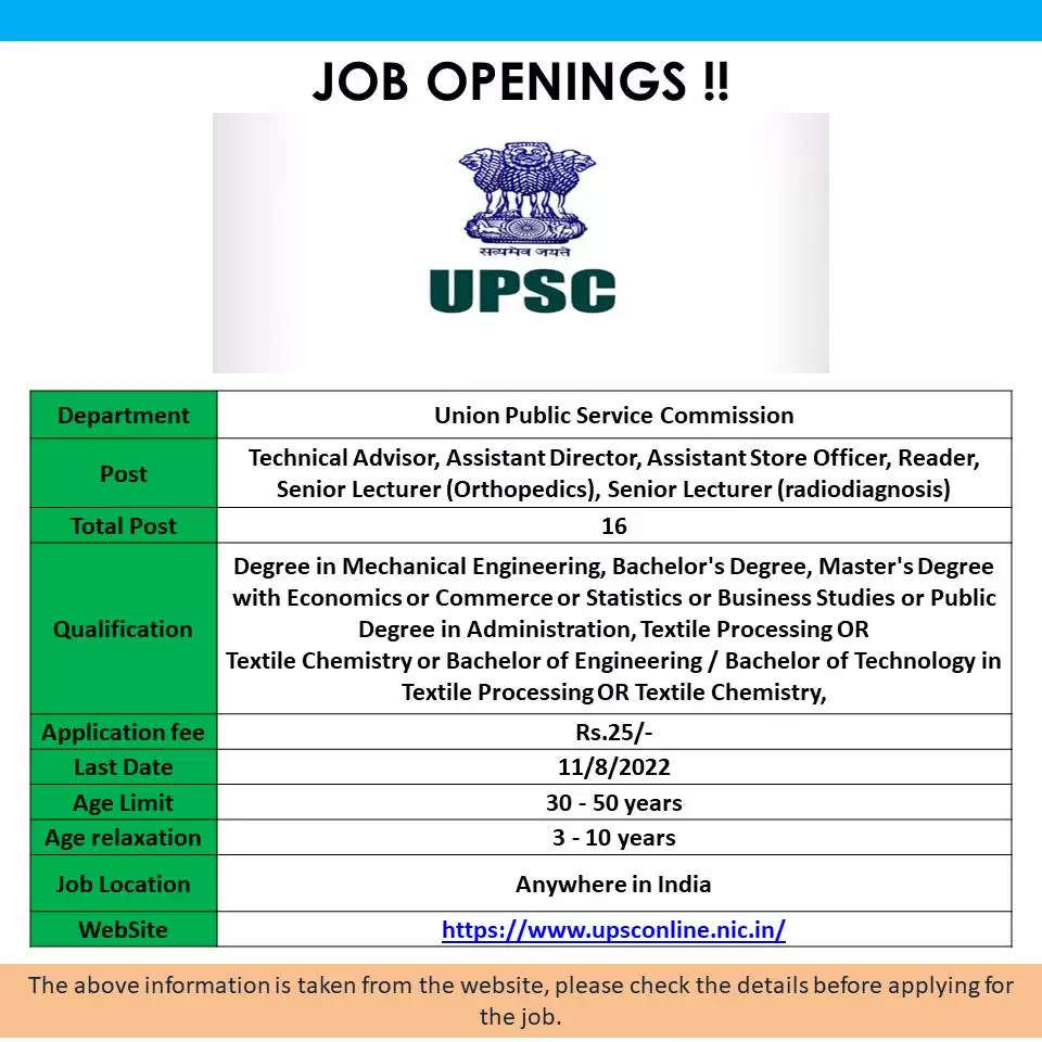 UPSC Recruitment 2022, UPSC Jobs 2022, UPSC Director Jobs 2022, Graduates Jobs 2022, UPSC