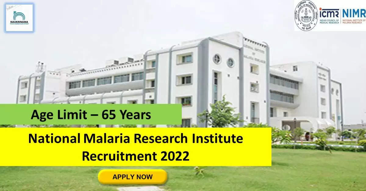 Government Jobs 2022 - National Institute of Malaria Research (NIMR) has invited applications from young and eligible candidates to fill the post of Consultant (Store). If you have obtained a degree and you are looking for a government job for many days, then you can apply for these posts. Important Dates and Notifications – Post Name - Consultant (Store) Total Posts – 2 Last Date – 30 September 2022 Location - New Delhi National Malaria Research Institute (NIMR) Post Details 2022 Age Range - The maximum age of the candidates will be 65 years and age relaxation will be given to the reserved category. salary - The candidates who will be selected for these posts will be given salary as per the rules of the department. Qualification - Candidates should have a degree from any recognized institute and have experience in the relevant subject. Selection Process Candidate will be selected on the basis of written examination. How to apply - Eligible and interested candidates may apply online on prescribed format of application along with self restrictive copies of education and other qualification, date of birth and other necessary information and documents and send before due date. Official site of National Institute of Malaria Research (NIMR) Download Official Release From Here Get information about more government jobs in New Delhi from here