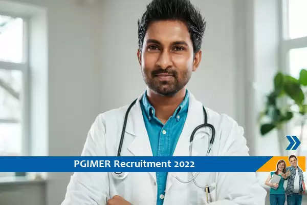PGIMER Senior Resident Recruitment 2022: Postgraduate Institute of Medical Education Research recently released the job notification for 1 post of Senior resident