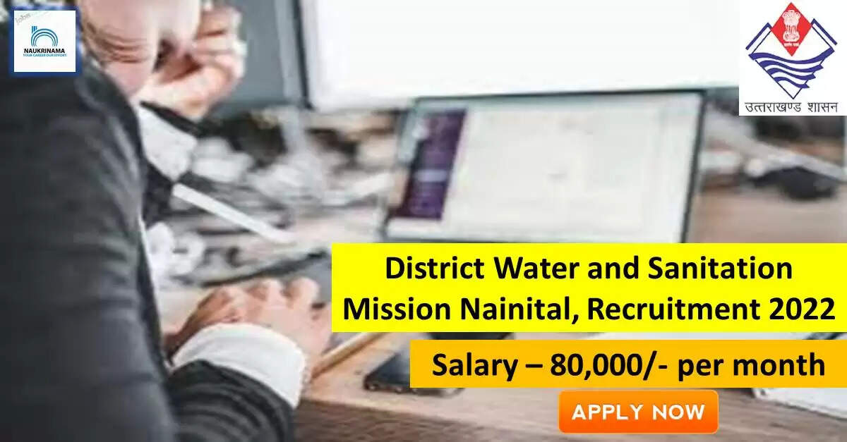 DWSM Recruitment 2022: A great opportunity has come out to get a job (Sarkari Naukri) in District Water and Sanitation Mission Nainital (DWSM). DWSM has invited applications to fill the post of Coordinator (DWSM Recruitment 2022). Interested and eligible candidates who want to apply for these vacant posts (DWSM Recruitment 2022) can apply by visiting the official website of DWSM https://nainital.nic.in/. The last date to apply for these posts (DWSM Recruitment 2022) is 04 October. Apart from this, candidates can also directly apply for these posts (DWSM Recruitment 2022) by clicking on this official link https://nainital.nic.in/. If you want more detail information related to this recruitment, then you can see and download the official notification (DWSM Recruitment 2022) through this link DWSM Recruitment 2022 Notification PDF. A total of 1 posts will be filled under this recruitment (DWSM Recruitment 2022) process. Important Dates for DWSM Recruitment 2022 Starting date of online application - 14 September Last date to apply online - 04 October Vacancy Details for DWSM Recruitment 2022 Total No. of Posts- 1 Eligibility Criteria for DWSM Recruitment 2022 Masters in Sociology, Social Work / Masters in Social Science Age Limit for DWSM Recruitment 2022 as per the rules of the department Salary for DWSM Recruitment 2022 80,000/- per month Selection Process for DWSM Recruitment 2022 Selection Process Candidate will be selected on the basis of written examination. How to Apply for DWSM Recruitment 2022 Interested and eligible candidates may apply through official website of DWSM (https://nainital.nic.in/) latest by 04 October 2022. For detailed information regarding this, you can refer to the official notification given above. If you want to get a government job, then apply for this recruitment before the last date and fulfill your dream of getting a government job. You can visit naukrinama.com for more such latest government jobs information.