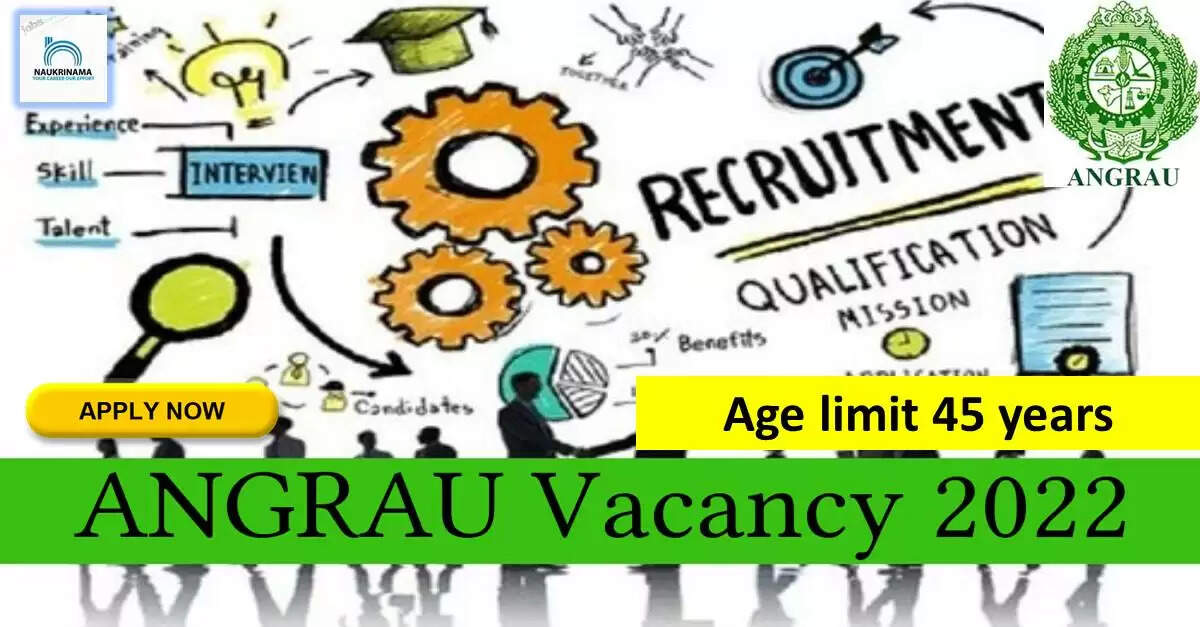 ANGRAU Recruitment 2022: A great opportunity has come out to get a job (Sarkari Naukri) in Acharya NG Ranga Agricultural University (ANGRAU). ANGRAU has invited applications to fill the posts of professional youth (ANGRAU Recruitment 2022). Interested and eligible candidates who want to apply for these vacant posts (ANGRAU Recruitment 2022) can apply by visiting the official website of ANGRAU http://angrau.ac.in/. The last date to apply for these posts (ANGRAU Recruitment 2022) is 23 September. Apart from this, candidates can also directly apply for these posts (ANGRAU Recruitment 2022) by clicking on this official link http://angrau.ac.in/. If you need more detail information related to this recruitment, then you can see and download the official notification (ANGRAU Recruitment 2022) through this link ANGRAU Recruitment 2022 Notification PDF. A total of 1 posts will be filled under this recruitment (ANGRAU Recruitment 2022) process. Important Dates for ANGRAU Recruitment 2022 Starting date of online application - 15 September Last date to apply online - 23 September ANGRAU Recruitment 2022 Vacancy Details Total No. of Posts- 1 Eligibility Criteria for ANGRAU Recruitment 2022 Degree / Master's Degree in Agriculture Age Limit for ANGRAU Recruitment 2022 Candidates age limit should be between 45 years. Salary for ANGRAU Recruitment 2022 25,000/- per month Selection Process for ANGRAU Recruitment 2022 Selection Process Candidate will be selected on the basis of written examination. How to Apply for ANGRAU Recruitment 2022 Interested and eligible candidates can apply through official website of ANGRAU (http://angrau.ac.in/) latest by 23 September 2022. For detailed information regarding this, you can refer to the official notification given above. If you want to get a government job, then apply for this recruitment before the last date and fulfill your dream of getting a government job. You can visit naukrinama.com for more such latest government jobs information.