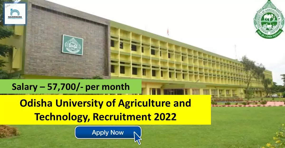 OUAT Recruitment 2022: A great opportunity has come out to get a job (Sarkari Naukri) in Odisha University of Agriculture and Technology (OUAT). OUAT has invited applications to fill the posts of Assistant Professor (OUAT Recruitment 2022). Interested and eligible candidates who want to apply for these vacant posts (OUAT Recruitment 2022) can apply by visiting the official website of OUAT at ouat.nic.in. The last date to apply for these posts (OUAT Recruitment 2022) is October 17.  Apart from this, candidates can also apply for these posts (OUAT Recruitment 2022) by directly clicking on this official link ouat.nic.in. If you want more detail information related to this recruitment, then you can see and download the official notification (OUAT Recruitment 2022) through this link OUAT Recruitment 2022 Notification PDF. A total of 10 posts will be filled under this recruitment (OUAT Recruitment 2022) process.  Important Dates for OUAT Recruitment 2022  Starting date of online application - 16 September  Last date to apply online - 17 October  OUAT Recruitment 2022 Vacancy Details  Total No. of Posts – 10  Eligibility Criteria for OUAT Recruitment 2022  Degree, Masters Degree, Ph.D  Age Limit for OUAT Recruitment 2022  Candidates age limit should be between 35 years.  Salary for OUAT Recruitment 2022  57,700/- per month  Selection Process for OUAT Recruitment 2022  Selection Process Candidate will be selected on the basis of written examination.  How to Apply for OUAT Recruitment 2022  Interested and eligible candidates can apply through official website of OUAT (ouat.nic.in ) latest by 17 October 2022. For detailed information regarding this, you can refer to the official notification given above.    If you want to get a government job, then apply for this recruitment before the last date and fulfill your dream of getting a government job. You can visit naukrinama.com for more such latest government jobs information.