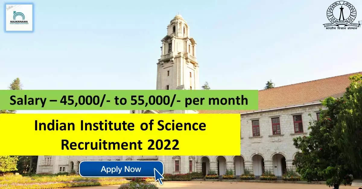 Government Jobs 2022 - Indian Institute of Science (IISC) has invited applications from young and eligible candidates to fill the post of Networking and System Administrator. If you have obtained BE or B.Tech, MCA degree and you are looking for government jobs for many days, then you can apply for these posts. Important Dates and Notifications – Post Name - Networking & System Administrator Total Posts – 1 Last Date – 29 September 2022 Location - Karnataka Indian Institute of Science (IISC) Post Details 2022 Age Range - The maximum age of the candidates will be 35 years and age relaxation will be given to the reserved category. salary - The candidates who will be selected for these posts will be given a salary of 45,000/- to 55,000/- per month. Qualification - Candidates should have BE or B.Tech, MCA degree from any recognized institute and have experience in relevant subject. Selection Process Candidate will be selected on the basis of written examination. How to apply - Eligible and interested candidates may apply online on prescribed format of application along with self restrictive copies of education and other qualification, date of birth and other necessary information and documents and send before due date. Official site of Indian Institute of Science (IISC) Download Official Release From Here Get information about more Government Jobs in Karnataka from here