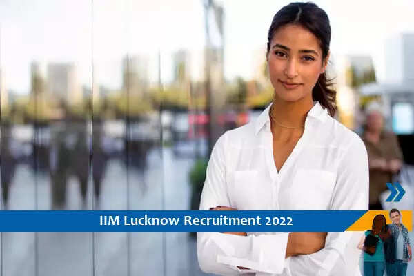 IIM Lucknow में प्रबंधक के पद पर भर्ती