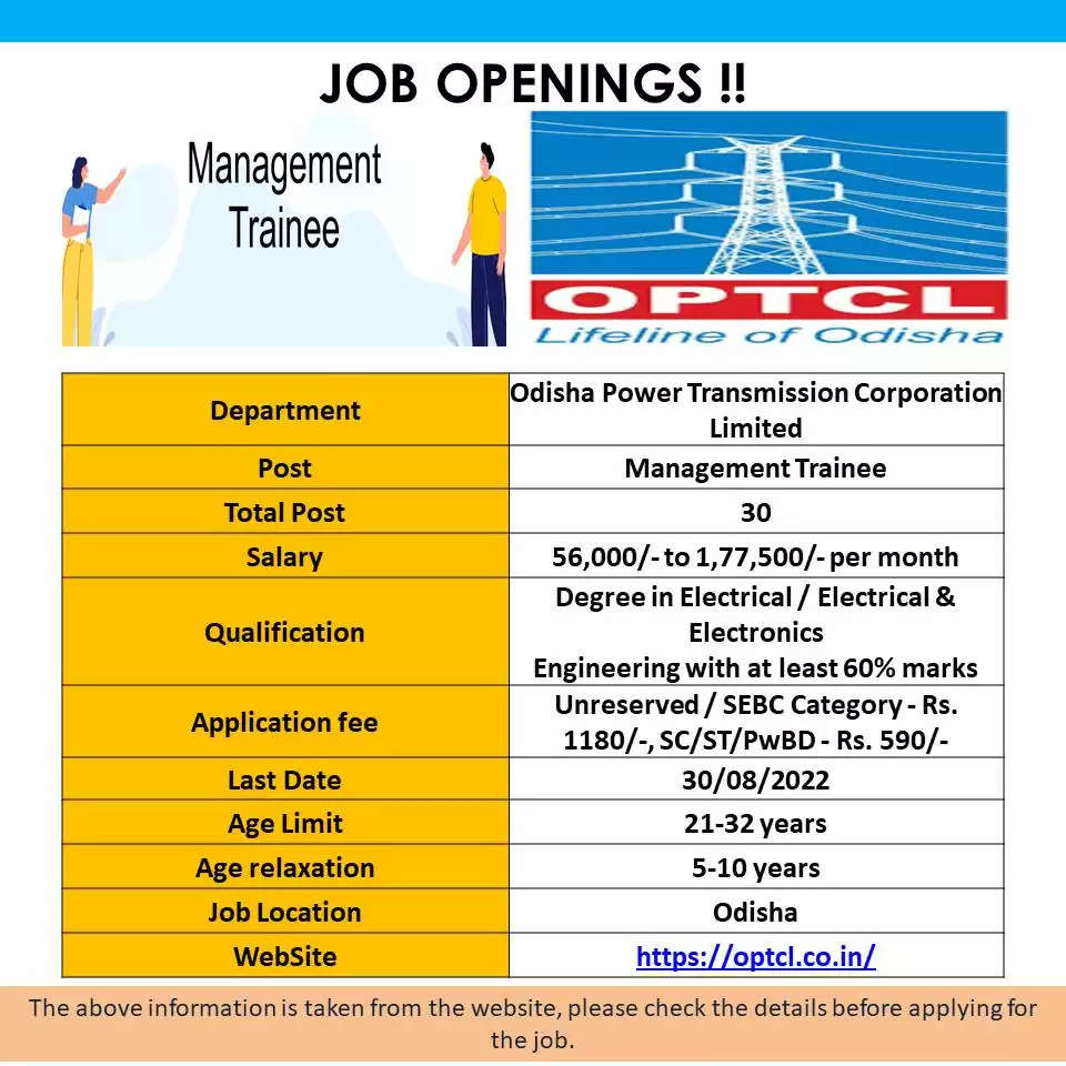 OPTCL ,Management Trainee post,application ,Candidate ,GATE 2022 ,Engineering ,Recruitment 