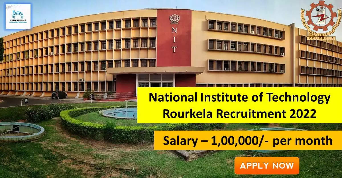 NIT Recruitment 2022: A great opportunity has come out to get a job (Sarkari Naukri) in National Institute of Technology, Rourkela. NIT has invited applications to fill the posts of Wash Consultant (NIT Recruitment 2022). Interested and eligible candidates who want to apply for these vacant posts (NIT Recruitment 2022) can apply by visiting the official website of NIT, nitrkl.ac.in. The last date to apply for these posts (NIT Recruitment 2022) is 27 September.  Apart from this, candidates can also directly apply for these posts (NIT Recruitment 2022) by clicking on this official link nitrkl.ac.in. If you want more detail information related to this recruitment, then you can see and download the official notification (NIT Recruitment 2022) through this link NIT Recruitment 2022 Notification PDF. A total of 1 posts will be filled under this recruitment (NIT Recruitment 2022) process.  Important Dates for NIT Recruitment 2022  Starting date of online application - 17 September  Last date to apply online - 27 September  NIT Recruitment 2022 Vacancy Details  Total No. of Posts- 1  Eligibility Criteria for NIT Recruitment 2022  Bachelor's Degree in Environmental Science/Social Science/Rural Management/Environmental Engineering  Age Limit for NIT Recruitment 2022  as per the rules of the department  Salary for NIT Recruitment 2022  1,00,000/- per month  Selection Process for NIT Recruitment 2022  Selection Process Candidate will be selected on the basis of written examination.  How to Apply for NIT Recruitment 2022  Interested and eligible candidates can apply through official website of NIT (nitrkl.ac.in) latest by 27 September 2022. For detailed information regarding this, you can refer to the official notification given above.    If you want to get a government job, then apply for this recruitment before the last date and fulfill your dream of getting a government job. You can visit naukrinama.com for more such latest government jobs information.