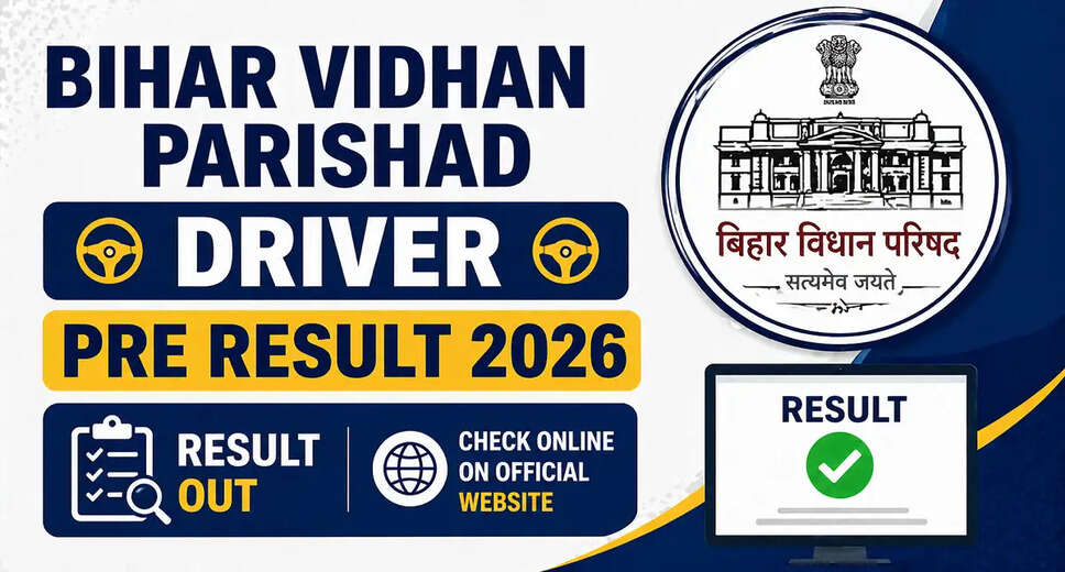 Bihar Vidhan Parishad Driver Pre Result 2026 Announced
