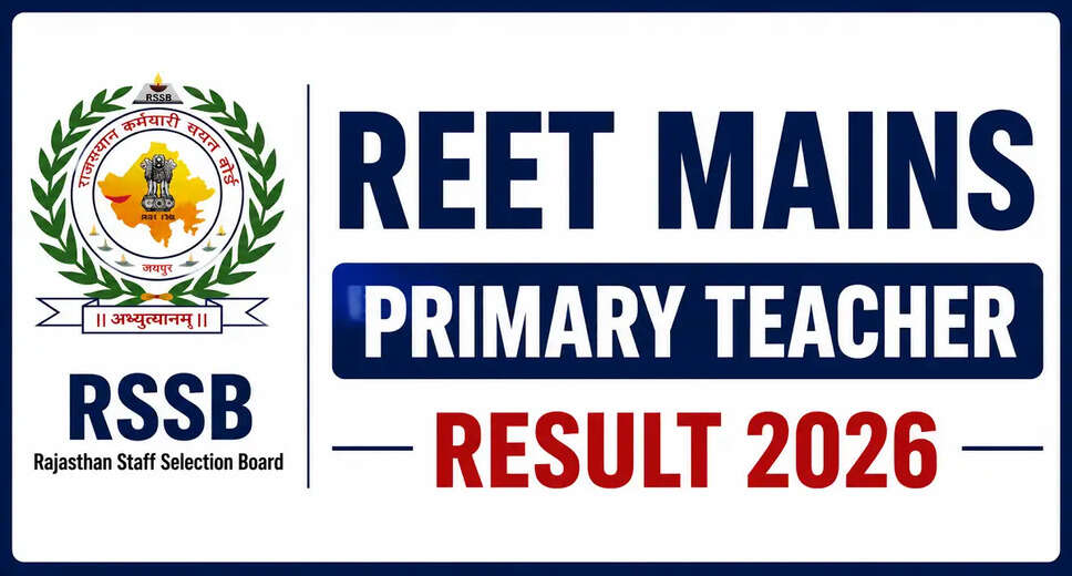 RSSB REET Mains Primary Teacher Result 2026 Announced