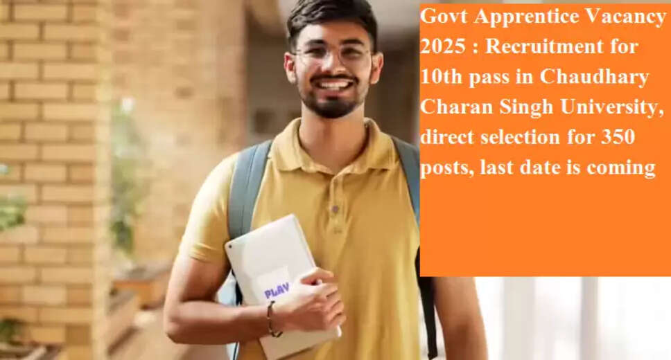 CCS Haryana Agricultural University Announces 2025 Apprentice Recruitment for 390 Positions