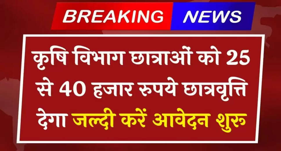 Rajasthan Government Launches Agriculture Department Girl Scholarship 2025