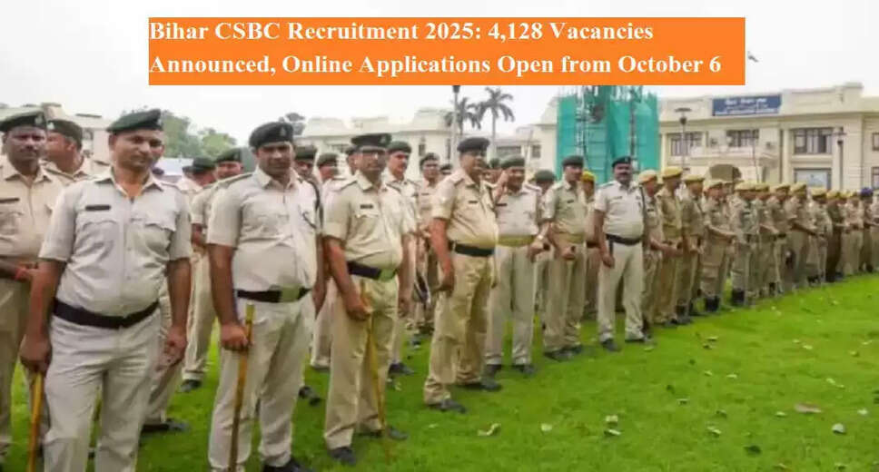 Bihar CSBC Announces Recruitment for 4,128 Government Positions