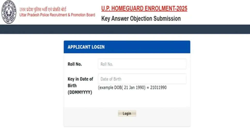 UP Home Guard Recruitment Exam Answer Key Released: Download Now