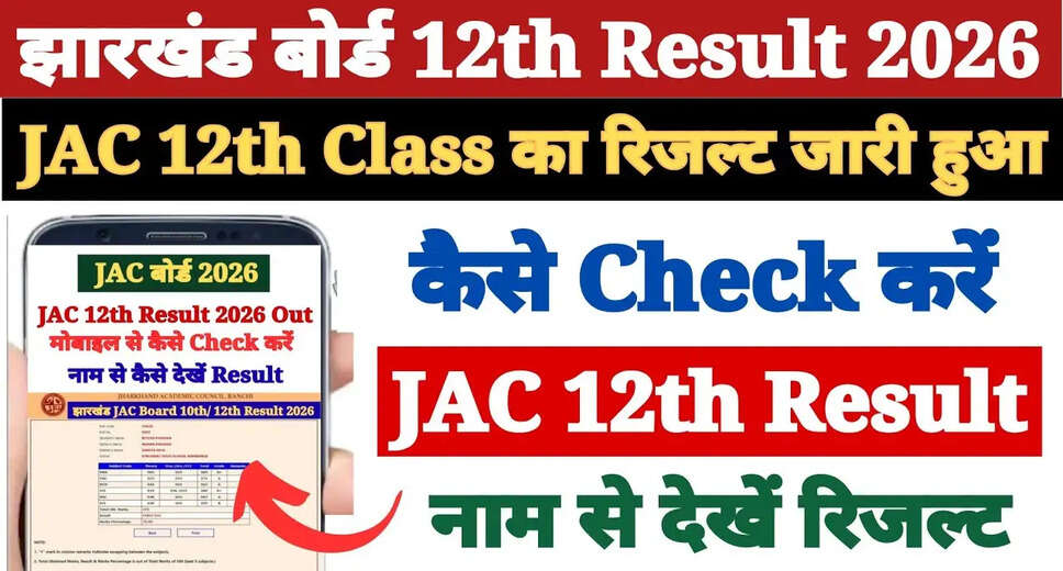 Jharkhand Board JAC Class 12th Results for 2026 Announced