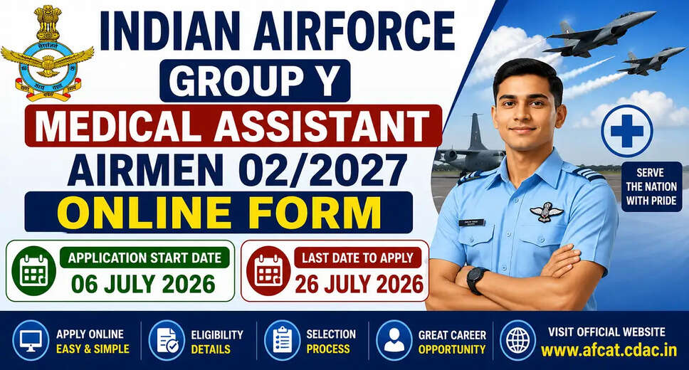 Indian Air Force Group Y Medical Assistant Airmen Recruitment for 2027