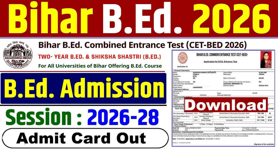 Bihar CET B.Ed Answer Key 2026 Released by BRABU