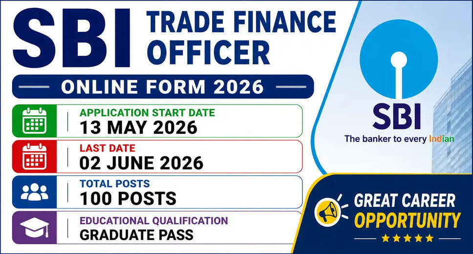 SBI Trade Finance Officer Recruitment 2026: Apply Now for 100 Vacancies