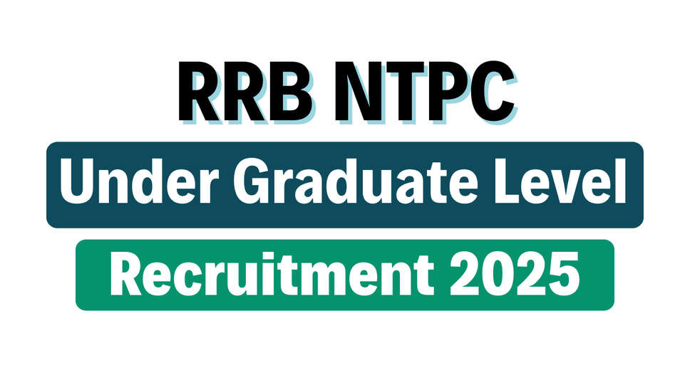 RRB NTPC Graduate Level Recruitment 2025: Apply Now for 5810 Vacancies