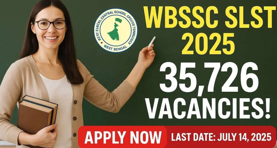 West Bengal SSC Assistant Teacher Recruitment 2025: Apply for 35,726 Vacancies