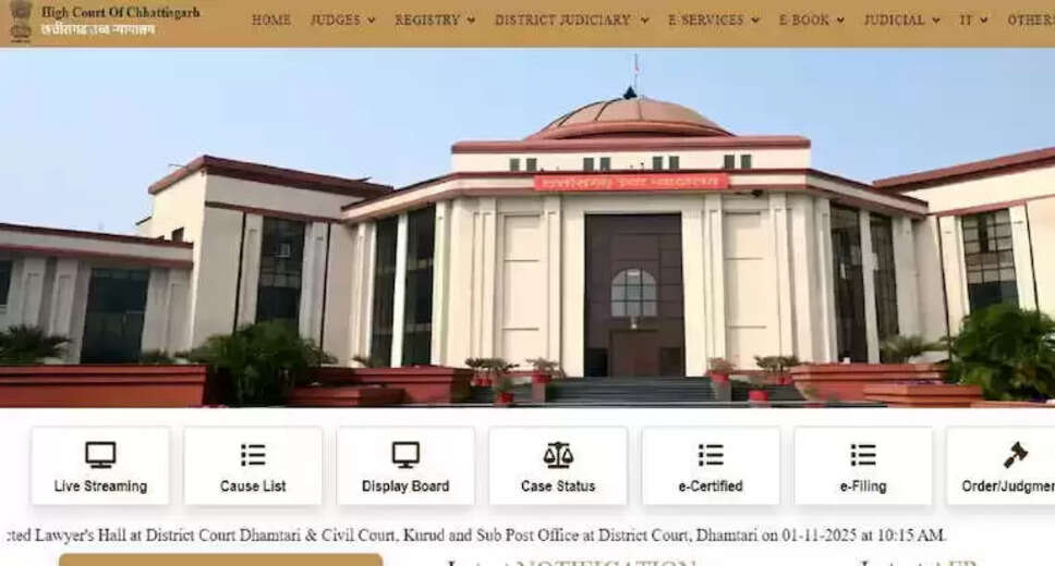 Exciting Job Openings at Chhattisgarh High Court for Junior Judicial Assistants