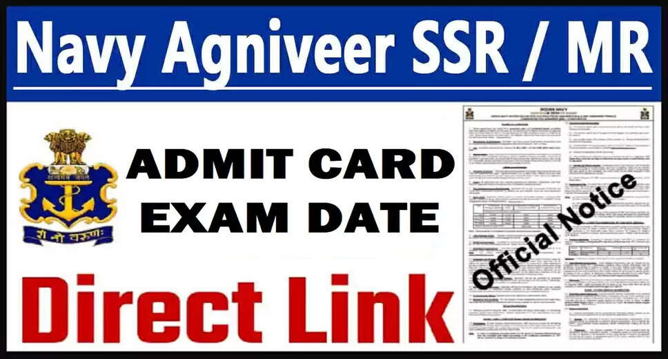Indian Navy Agniveer SSR/MR Exam and Admit Card Dates for 2025 Announced
