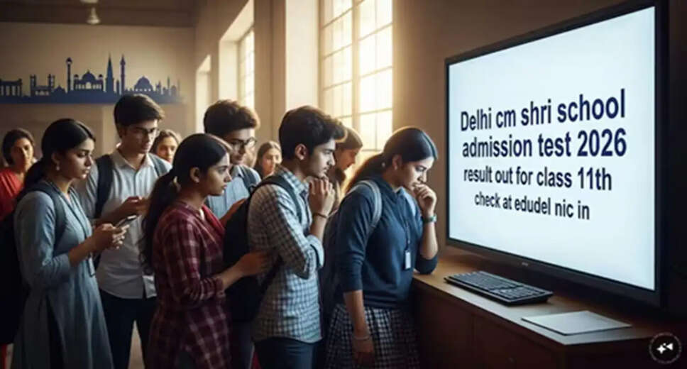 Results Released for PM SHRI School Admission Test 2026 in Delhi