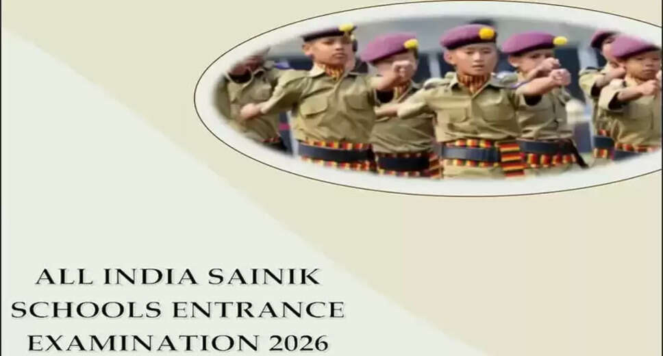 AISSEE 2026: Online Applications Now Open for Sainik School Admissions