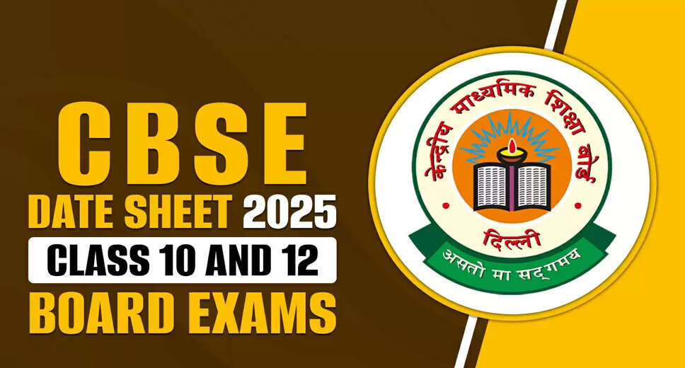 CBSE Class 10th and 12th Exam Schedule for 2025-26 Released