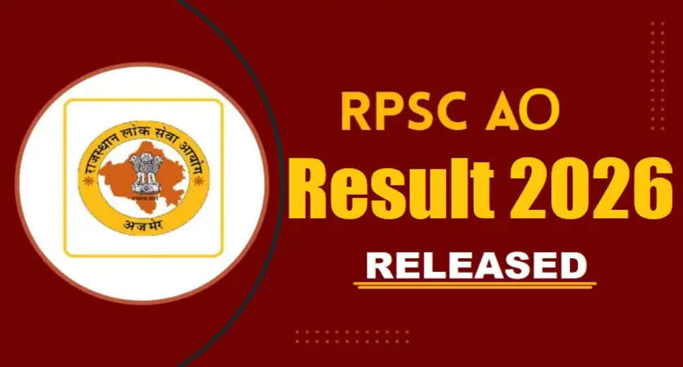 RPSC Announces Agriculture Officer Result for 2026