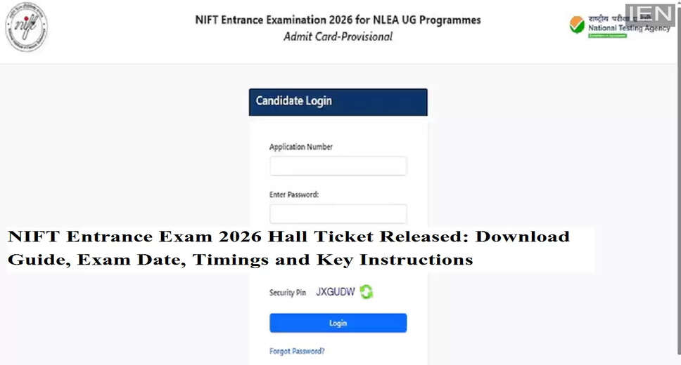 NIFT Entrance Exam 2026 Admit Card Now Available for Download