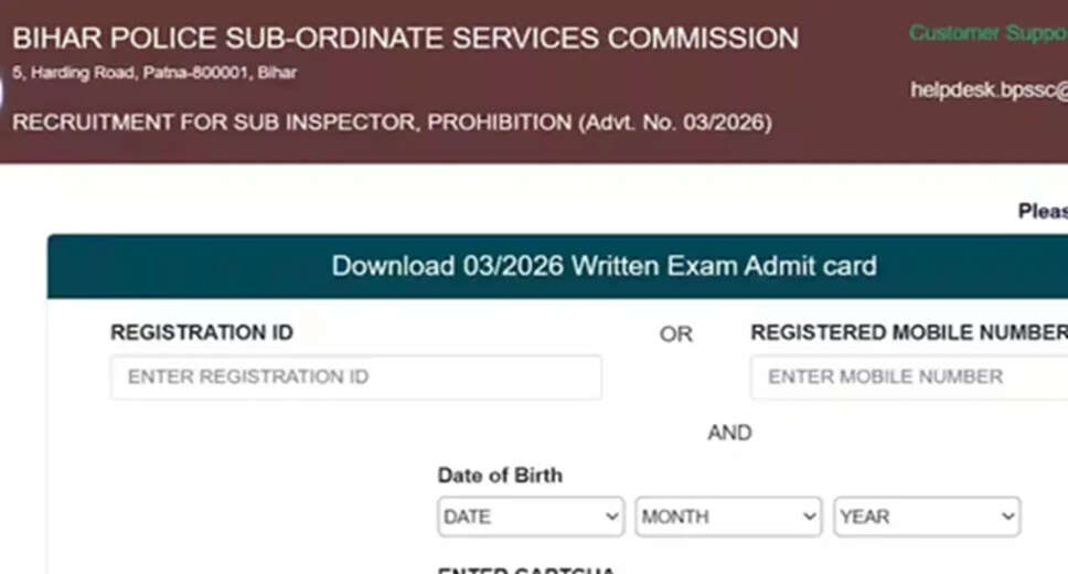 Bihar Police SI Admit Card Released for Upcoming Exam