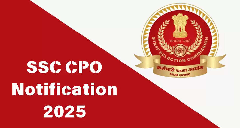 Upcoming SSC CPO SI Recruitment 2025 Notification Details