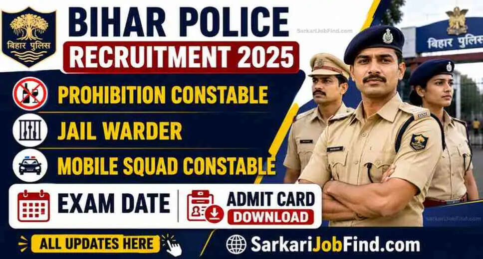 Bihar Police Recruitment 2025: Exam Dates and Details for 4128 Positions